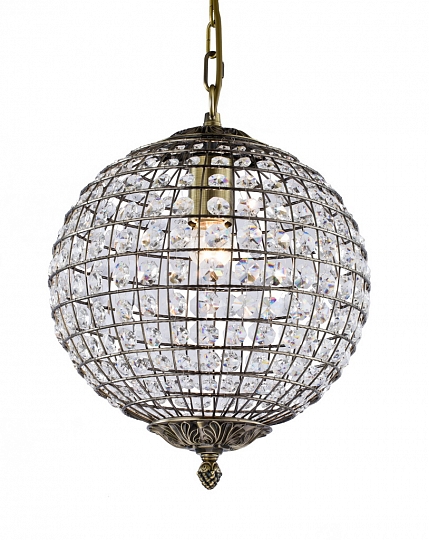 Дизайнерский подвесной светильник Kasbah с хрусталем, бронза