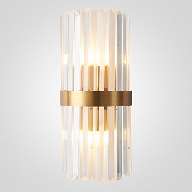 Бра Odeon Clear Glass Gold Metal Wall Lamp -22