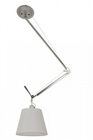 Дизайнерский потолочный светильник Tolomeo Suspension Decentralized 36cm white/chrome