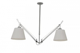 Дизайнерский потолочный светильник Tolomeo Suspension Basculante 36cm white/chrome