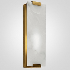 Бра Marble Rectangle Wall Lamp Brass -22